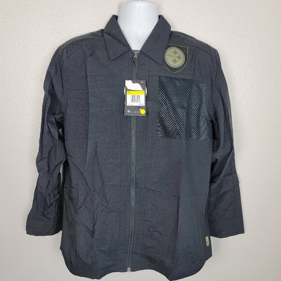 Nike Pittsburgh Steelers NFL Football Salute To Service Full Zip-Up Jacket Mens - Picture 1 of 11